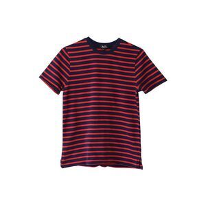 A.P.C. Striped T-shirt in Red Cotton